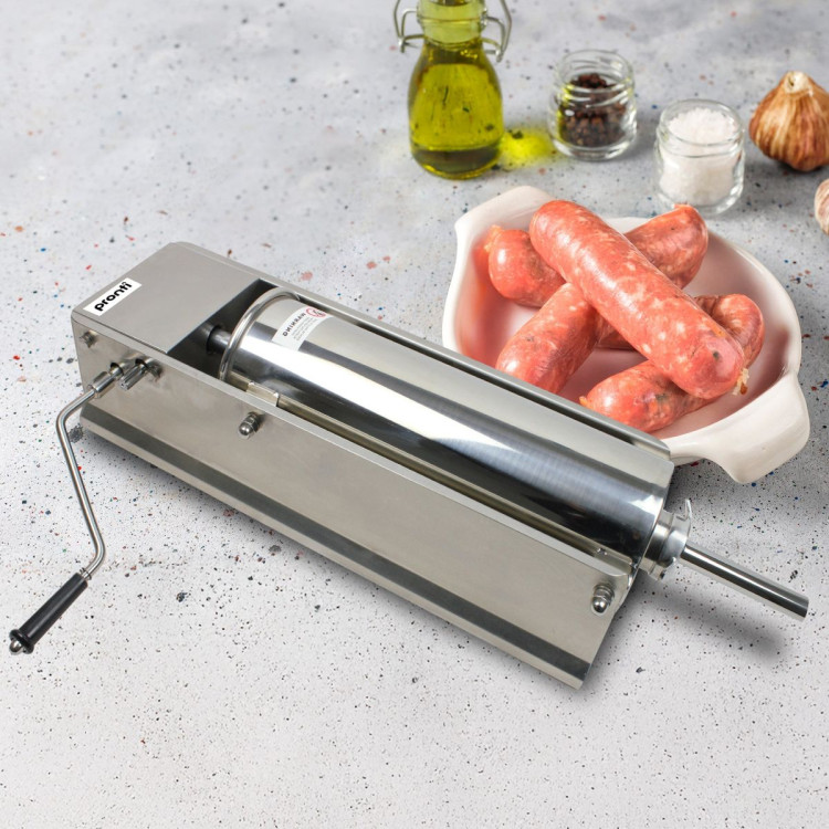 Pronti 5L Stainless Steel Horizontal Sausage Stuffer image 11