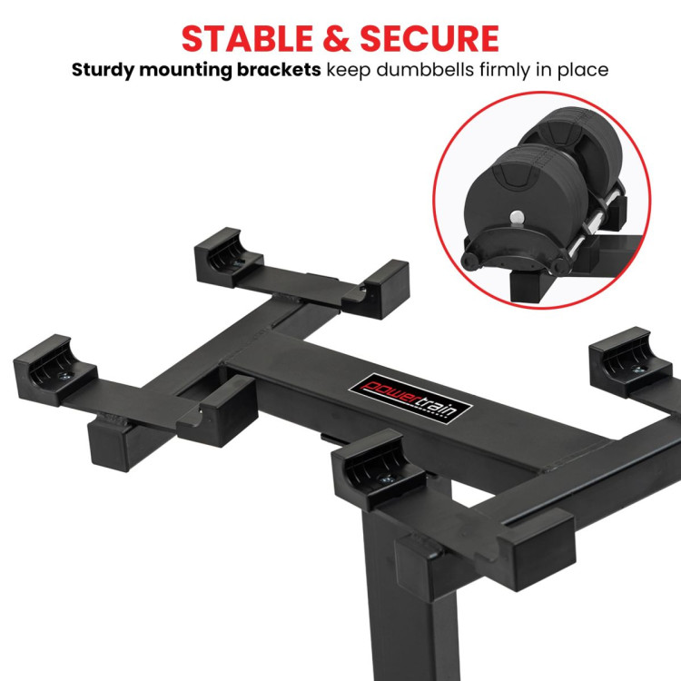 Powertrain 150Kg Adjustable Eon Dumbbell Stand image 7