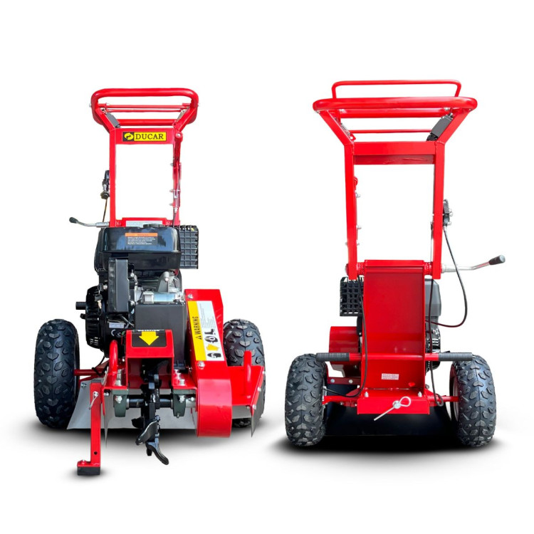 Ducar Stump Grinder 457cc 18HP Petrol Engine with Key Start & Tungsten Carbide Teeth image 4