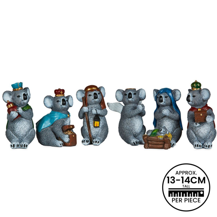 7 Piece Koala Christmas Nativity Scene image 3