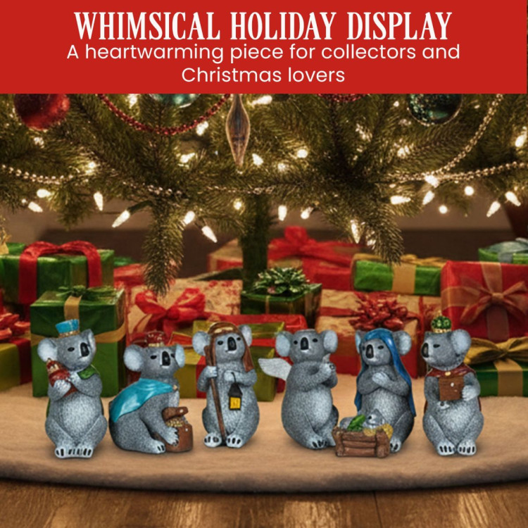7 Piece Koala Christmas Nativity Scene image 5