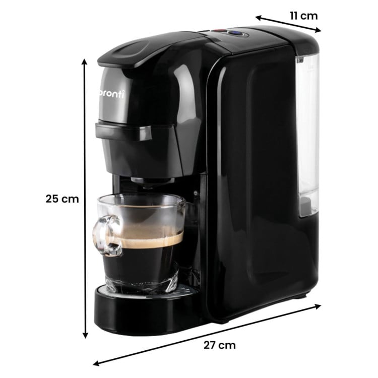 Pronti Breakfast Set with HomeMaid Coffee Machine, Silver Noir Toaster ...