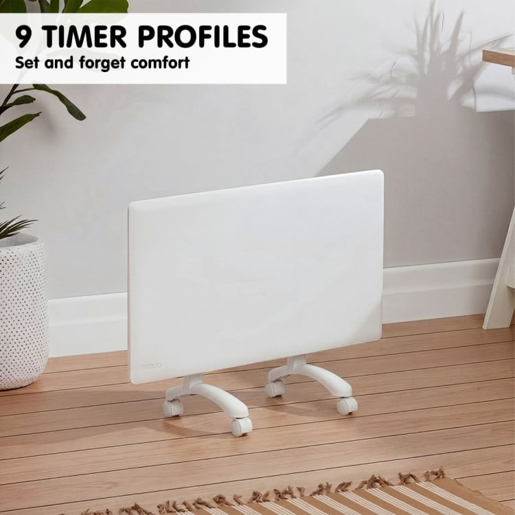 Nobo 1500W Compact Electric Panel Heater with Castors & Wall Mount - Refurbished image 11