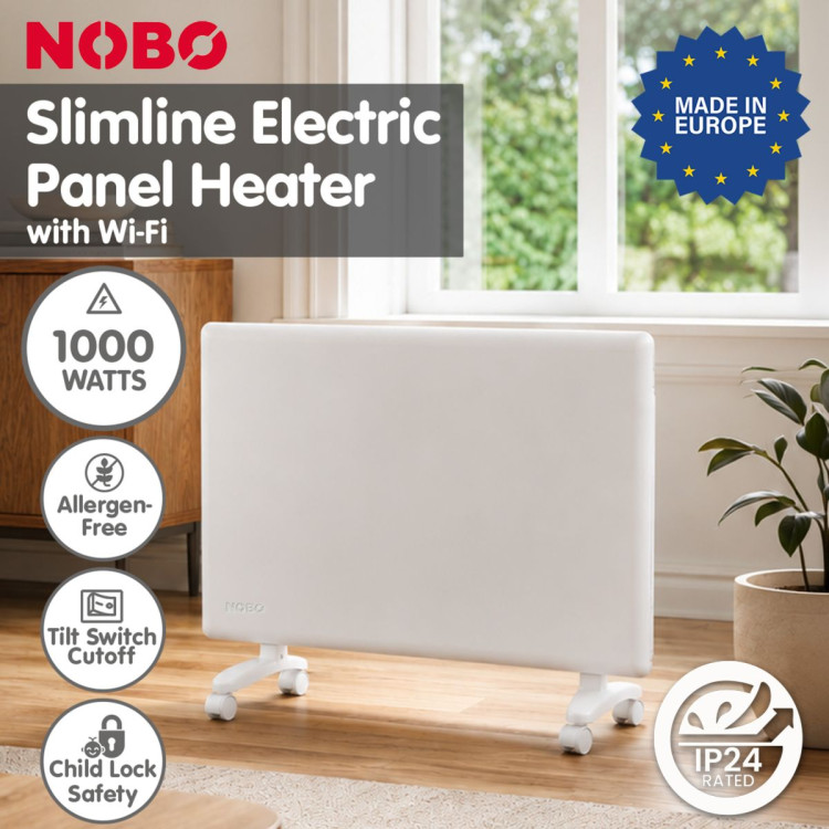 Nobo 1000W Slimline Wi-Fi Electric Panel Heater with Wi-Fi - Refurbished image 13