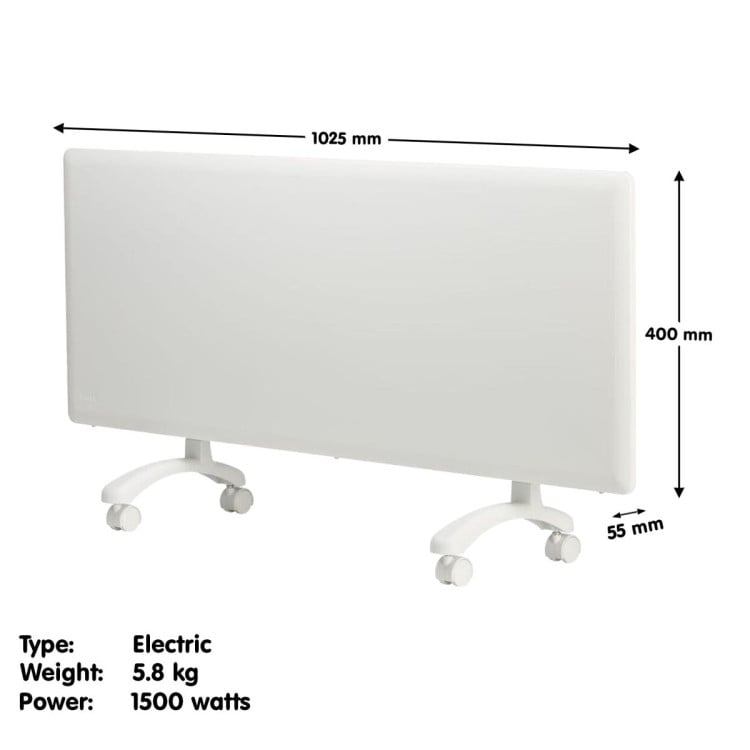 Nobo 1500W T2-NTL4R15 Slimline Wi-Fi Electric Panel Heater - Refurbished image 5