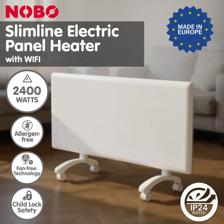 Nobo 2400W T2-NTL4R24 Slimline Wi-Fi Electric Panel Heater - Refurbished image 13