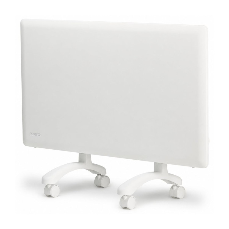 Nobo 1000W Electric Panel Heater with Timer Wall Mount and Castors - Refurbished image 3