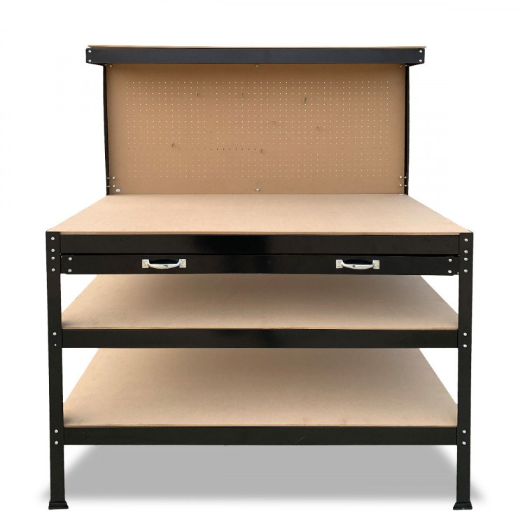 3-Layered Work Bench Garage Storage Table Tool Shop Shelf image 9
