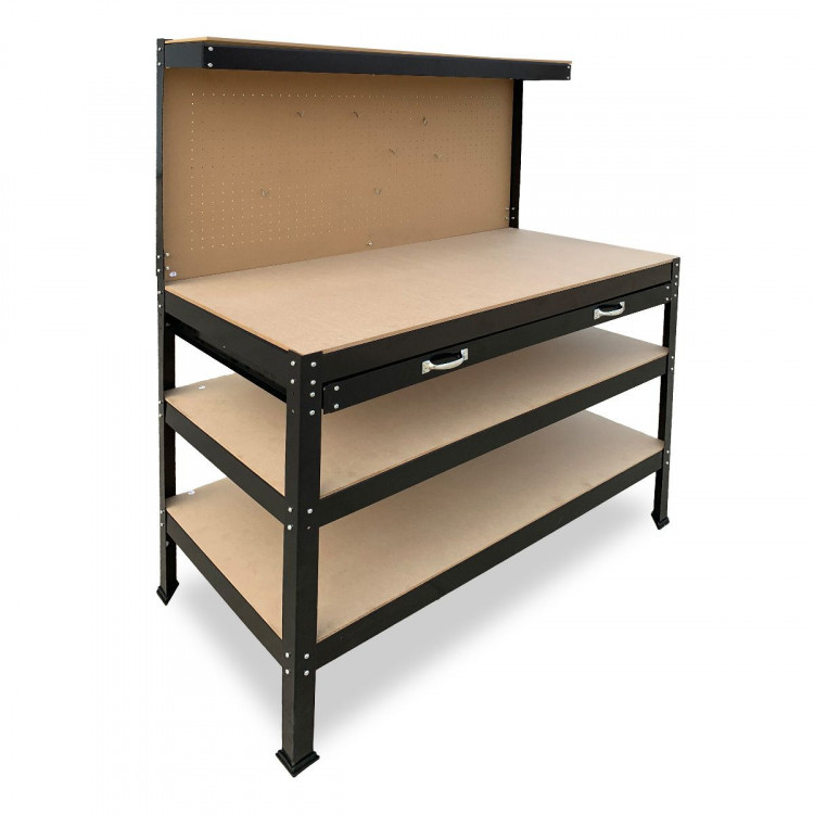 3-Layered Work Bench Garage Storage Table Tool Shop Shelf image 8