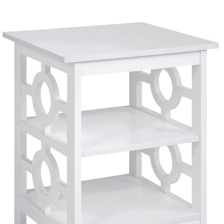 Sarantino Oliver 2-Tier Bedside Table - White image 6