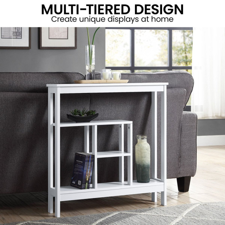 Sarantino Julian Console Table in White image 10