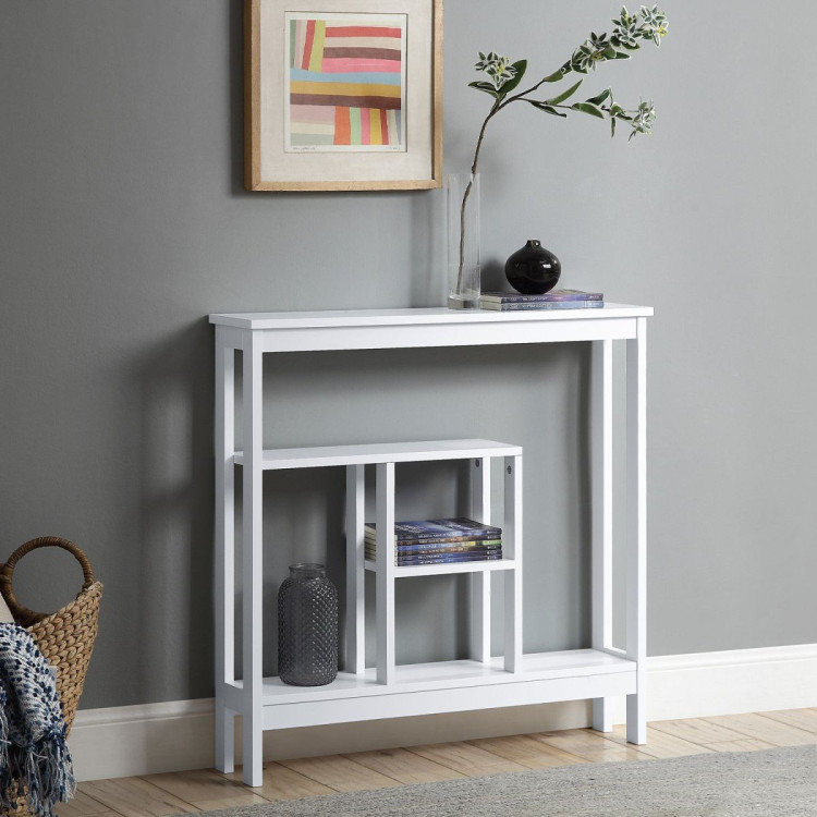 Sarantino Julian Console Table in White image 11