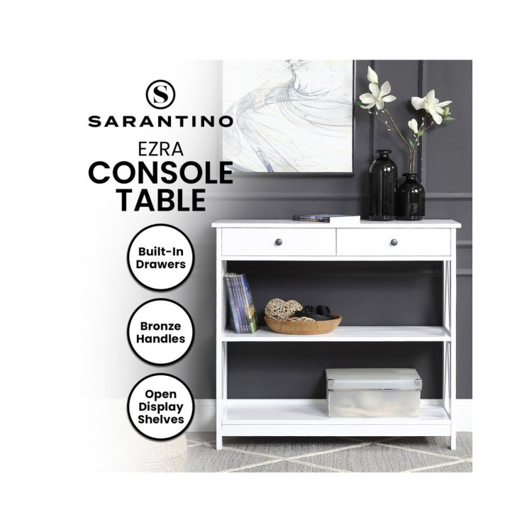Sarantino Ezra Console Table - White image 11