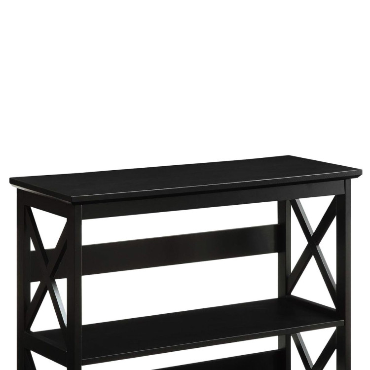 Sarantino Lucas 3-Tier Bookshelf Display Rack in Black image 5