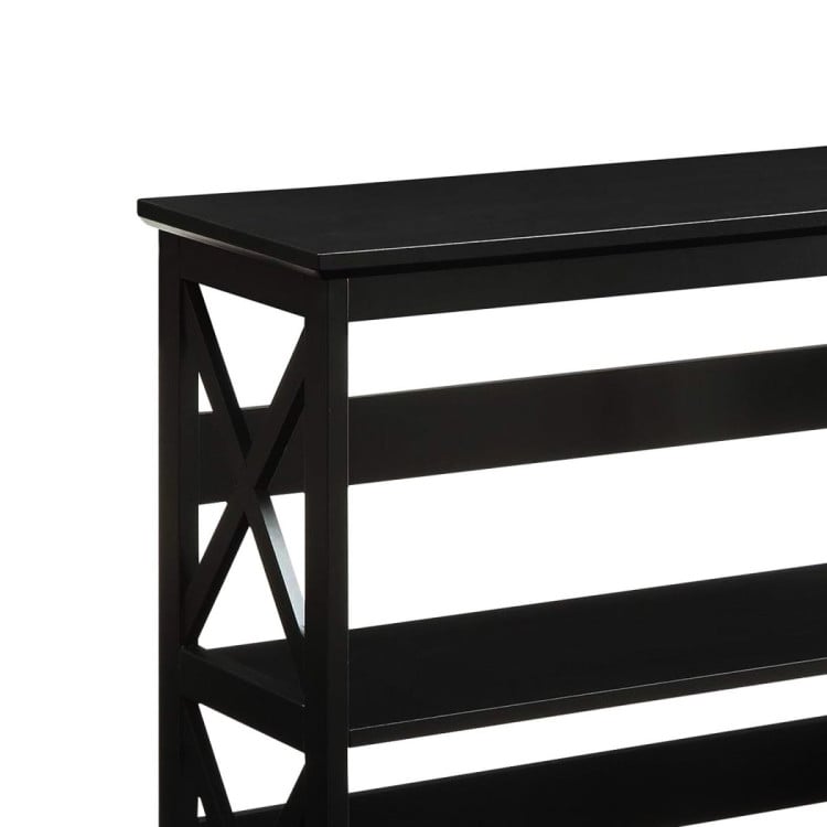 Sarantino Lucas 3-Tier Bookshelf Display Rack in Black image 9