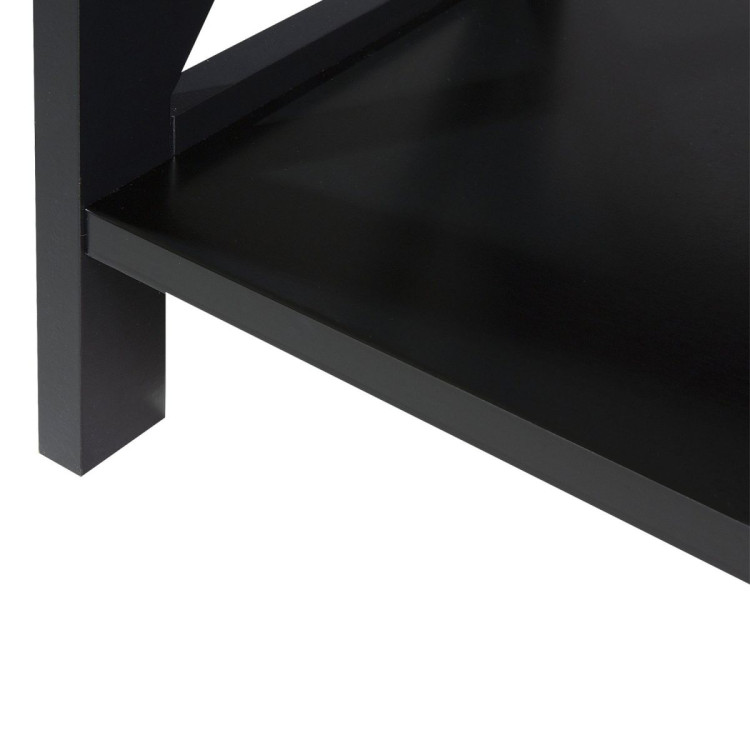 Sarantino Daphne 5-Tier Cross Panel Bookshelf image 7