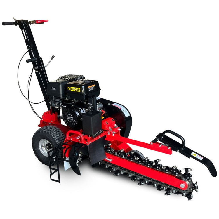 Ducar Trench Digger 457cc 18HP 4-Stroke Key Start, Petrol Trencher Machine image 3