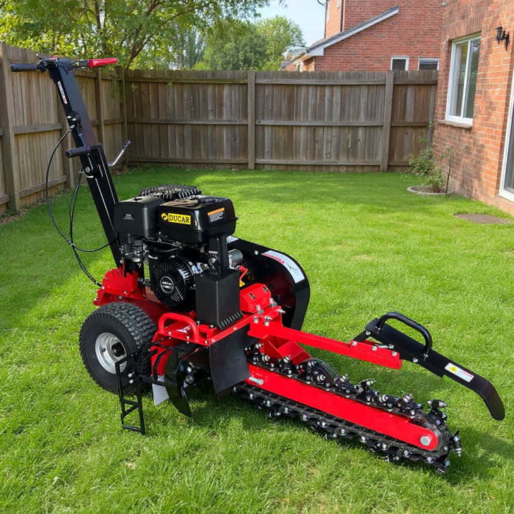 Ducar Trench Digger 457cc 18HP 4-Stroke Key Start, Petrol Trencher Machine image 13