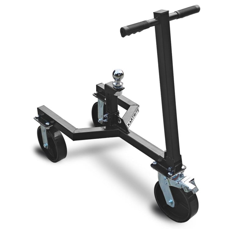Kartrite Trailer Dolly Adjustable 2-Inch Hitch Ball 1500kg (3500lbs) Tongue Weight Capacity 8 Inch Swivel Wheels Mover image 3