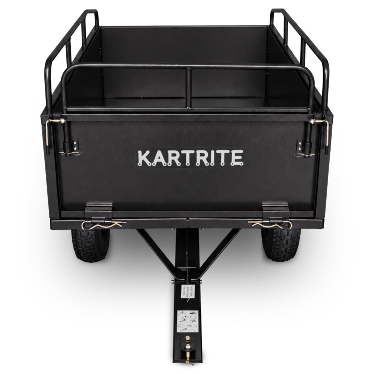 Kartrite 430kg Heavy-Duty Steel Dump Cart with Foot Pedal Dumping System image 6