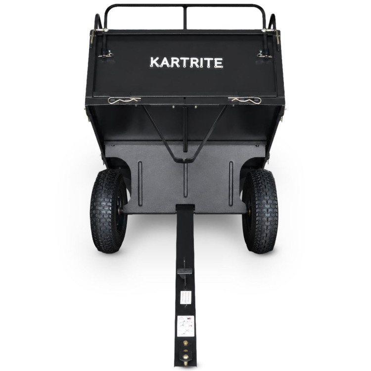 Kartrite 430kg Heavy-Duty Steel Dump Cart with Foot Pedal Dumping System image 7