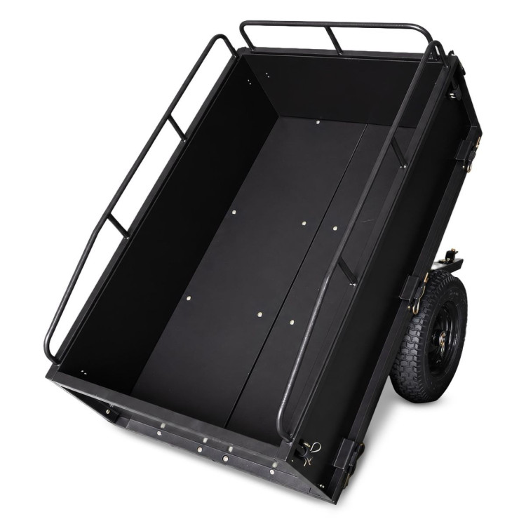 Kartrite 430kg Heavy-Duty Steel Dump Cart with Foot Pedal Dumping System image 8