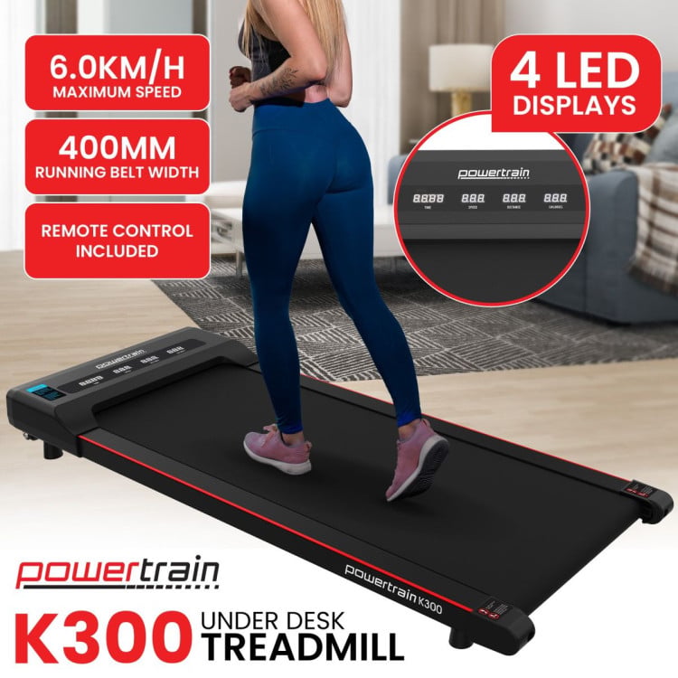 Powertrain K300 Electric Walking Pad Under Desk Treadmill image 3