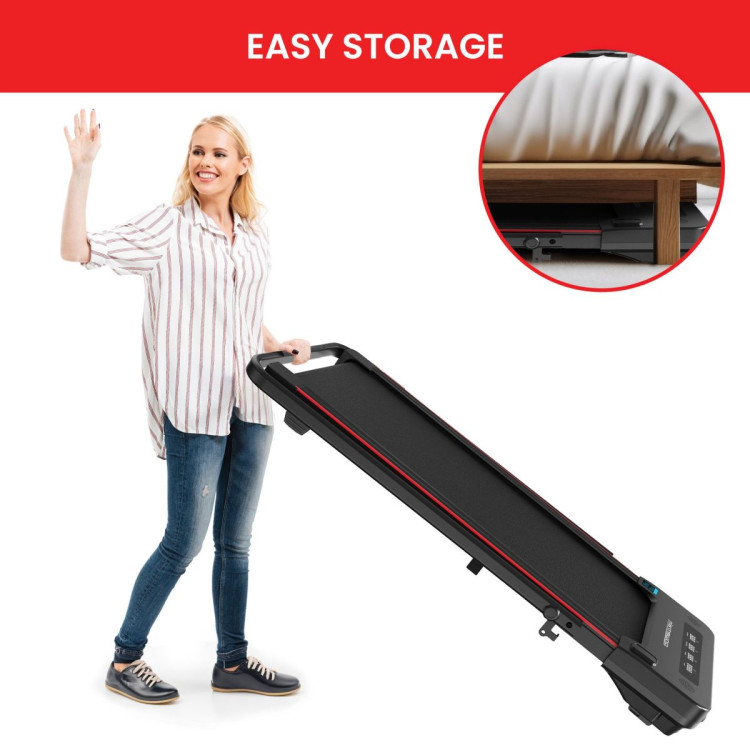 Powertrain K400 Electric Under Desk Treadmill Walking Pad Foldable Handrail image 7