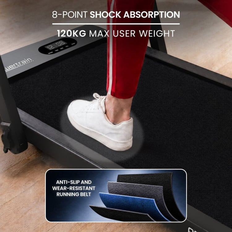 Powertrain V200 3.0HP 2-in-1 Foldable Electric Walking Pad 14kph Under Desk Running Machine Home Gym image 6
