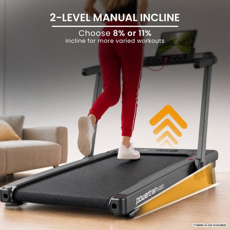 Powertrain V200 3.0HP 2-in-1 Foldable Electric Walking Pad 14kph Under Desk Running Machine Home Gym image 7