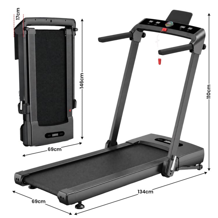 Powertrain V300 3.0HP Foldable 2-in-1 Walking Pad Treadmill with Auto Incline 14km/h Under Desk Running Machine image 4