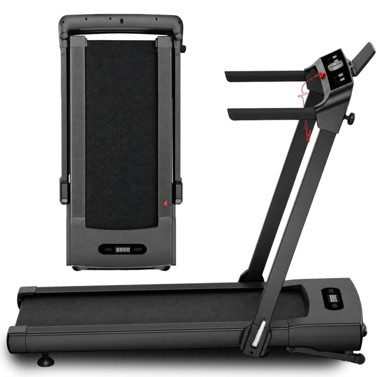 Powertrain V300 3.0HP Foldable 2-in-1 Walking Pad Treadmill with Auto Incline 14kph Under Desk Running Machine image 15