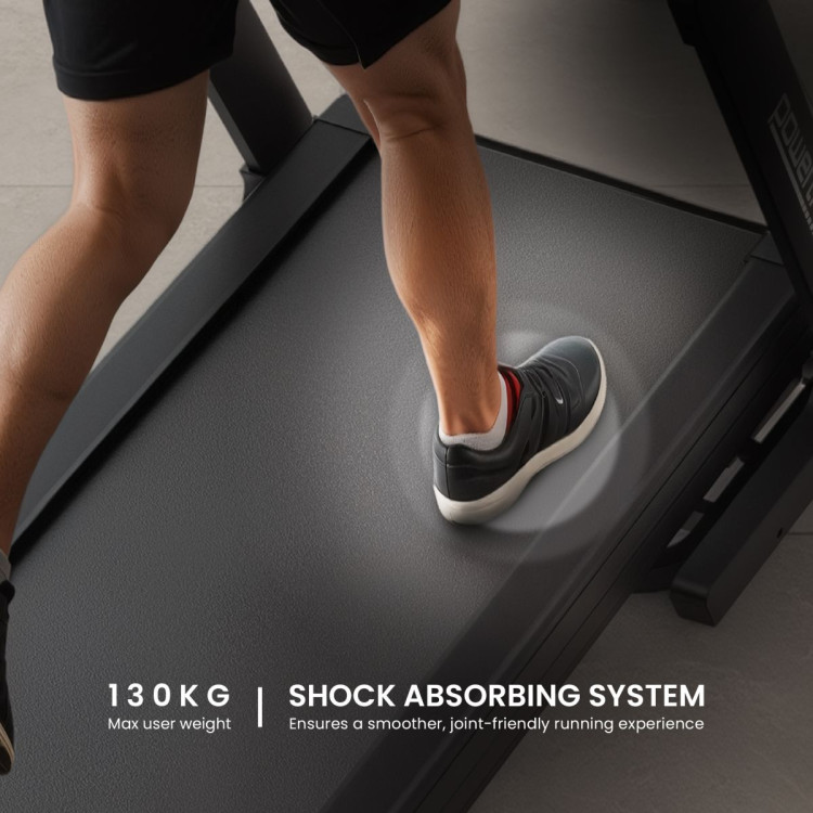 Powertrain V500 3HP Foldable Treadmill with Automatic Incline & Bluetooth Cardio Exercise image 13