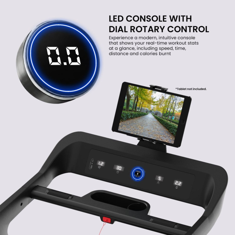 Powertrain V500 3HP Foldable Treadmill with Automatic Incline & Bluetooth Cardio Exercise image 16