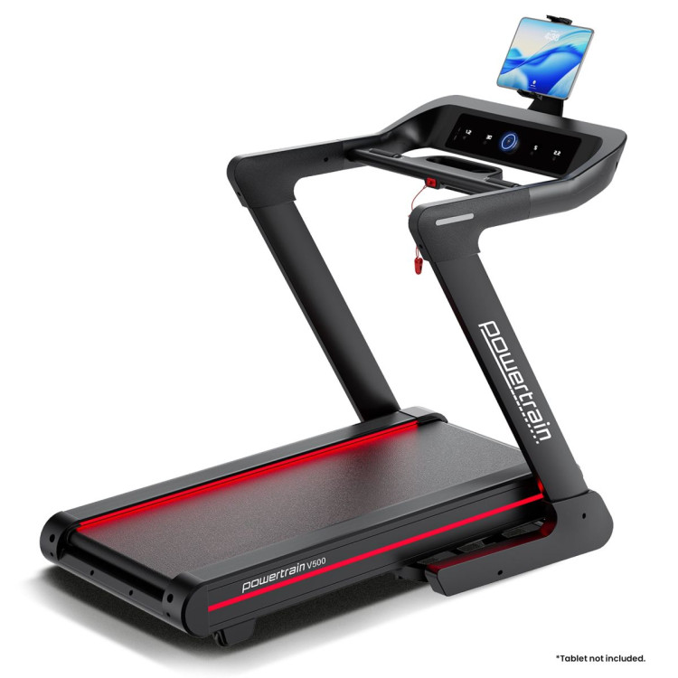 Powertrain V500 3HP Foldable Treadmill Electric Running Machine 20kmph Auto Incline Bluetooth Home Gym Cardio 130kg image 5