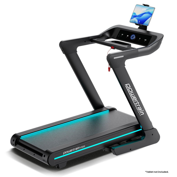Powertrain V500 3HP Foldable Treadmill Electric Running Machine 20kmph Auto Incline Bluetooth Home Gym Cardio 130kg image 7