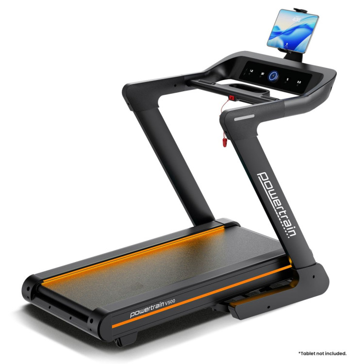 Powertrain V500 3HP Foldable Treadmill Electric Running Machine 20kmph Auto Incline Bluetooth Home Gym Cardio 130kg image 8