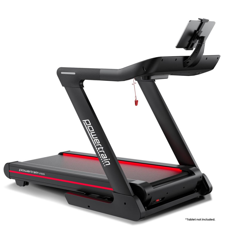 Powertrain V500 3HP Foldable Treadmill Electric Running Machine 20kmph Auto Incline Bluetooth Home Gym Cardio 130kg image 11