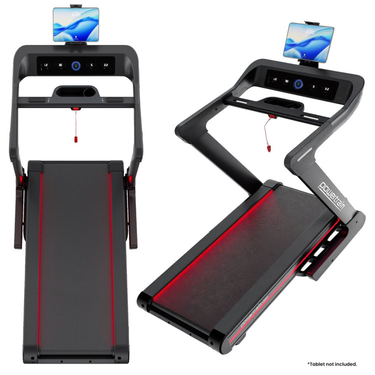 Powertrain V500 3HP Foldable Treadmill Electric Running Machine 20kmph Auto Incline Bluetooth Home Gym Cardio 130kg image 12