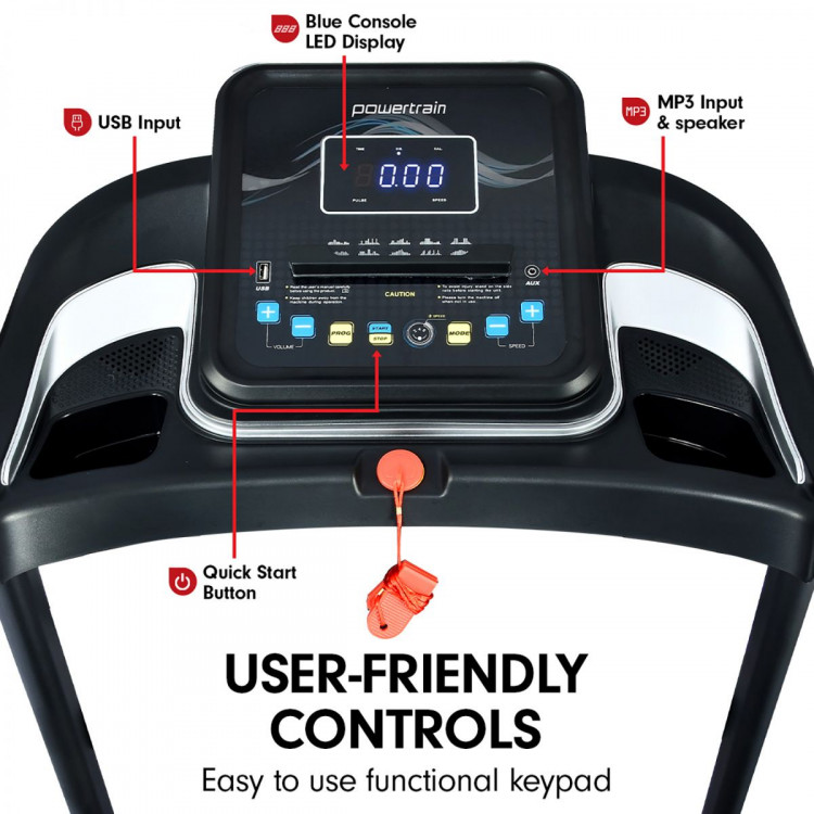 PowerTrain Treadmill MX1 Cardio Running Exercise Fitness Home Gym image 5