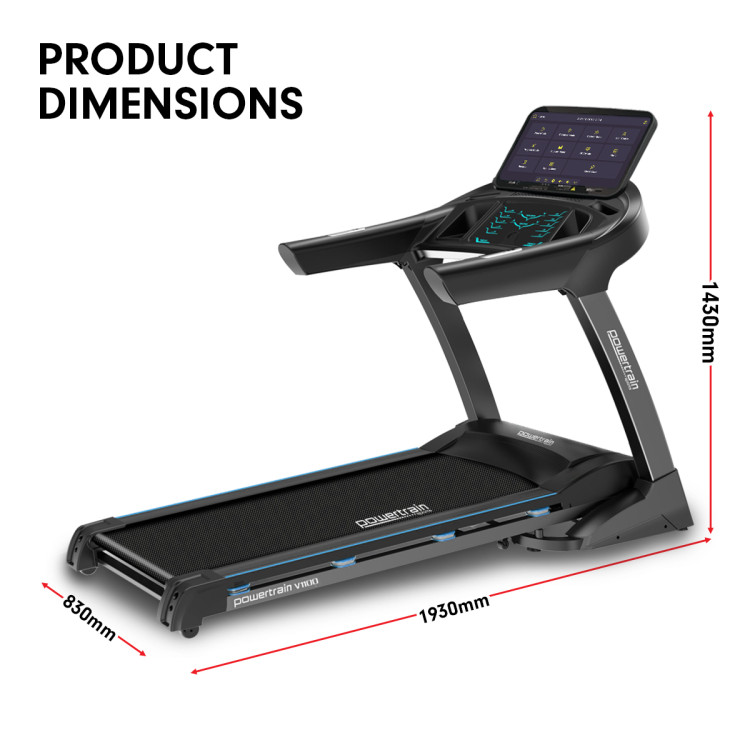 Powertrain V1100 Treadmill with Wifi Touch Screen & Incline image 16