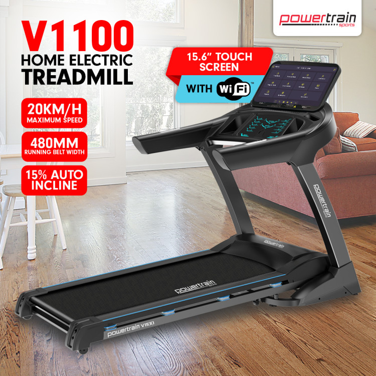 Powertrain V1100 Treadmill with Wifi Touch Screen & Incline image 14