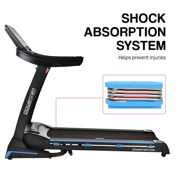Powertrain V1200 Treadmill with Shock-Absorbing System image 9