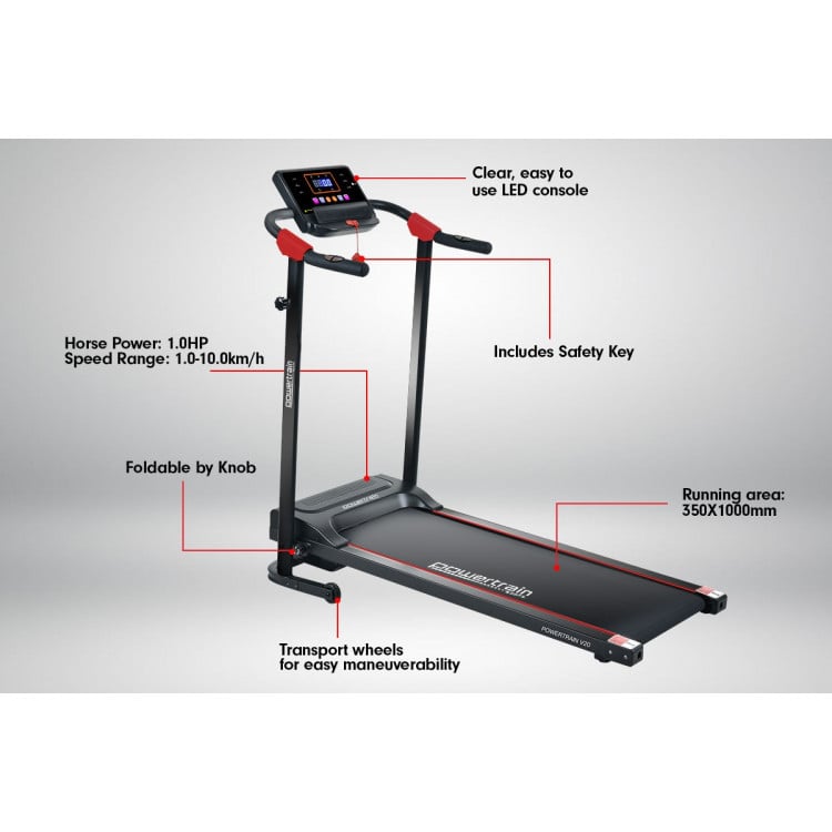 Powertrain Treadmill V20 Cardio Running Exercise Home Gym image 5