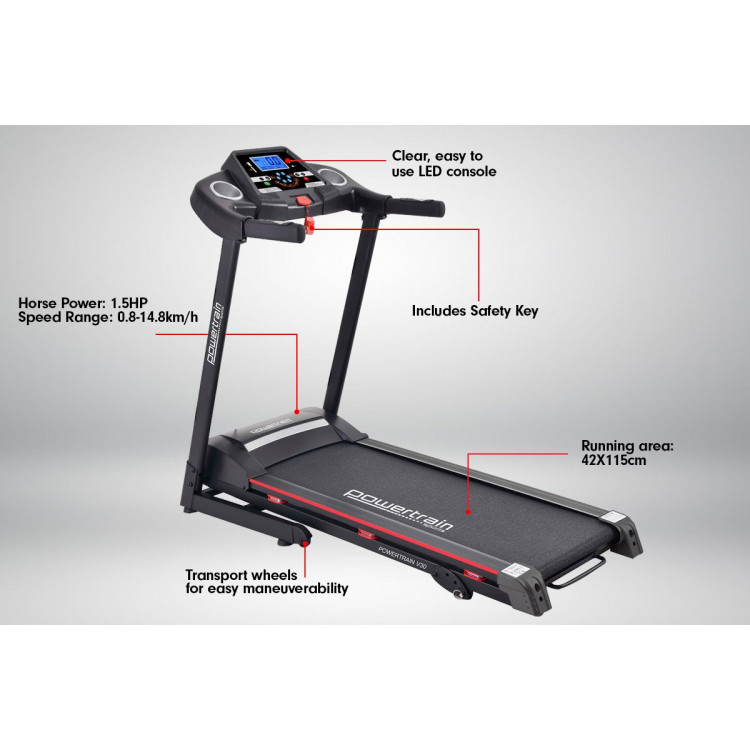 Powertrain Treadmill V30 Cardio Running Exercise Home Gym image 5