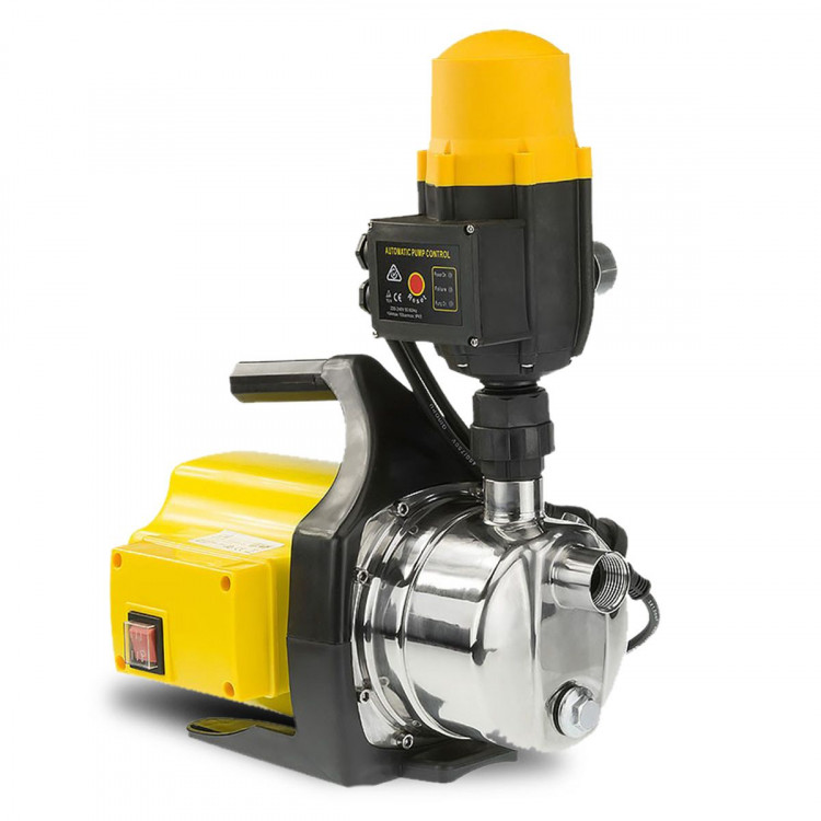 1200w Weatherised stainless auto water pump - Yellow image 2