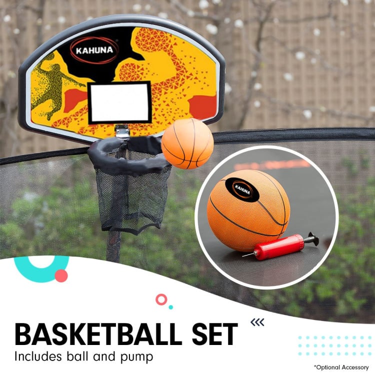 Kahuna Blizzard 10 ft Trampoline with Basketball Set Blue image 10