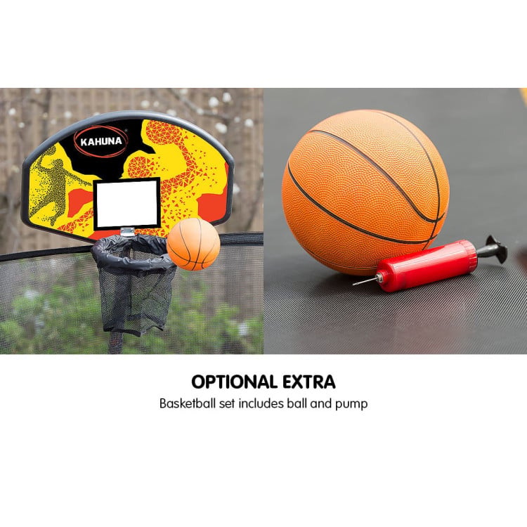 Kahuna Blizzard 12ft Trampoline Purple with Basketball Set image 11