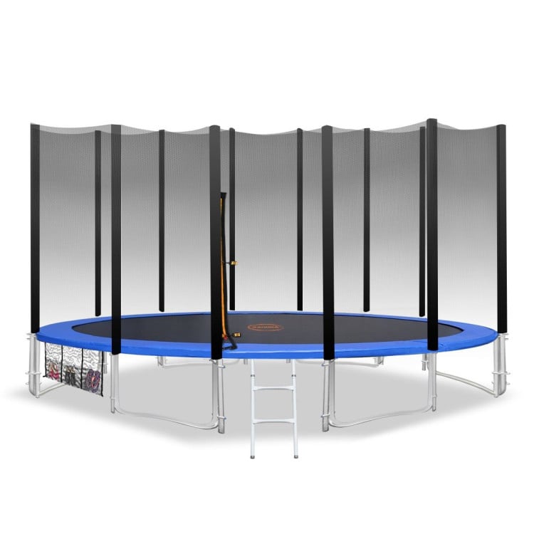 Kahuna Blizzard 14 Ft Trampoline With Net Pad Mat Bouncer Jumper Kids Blue