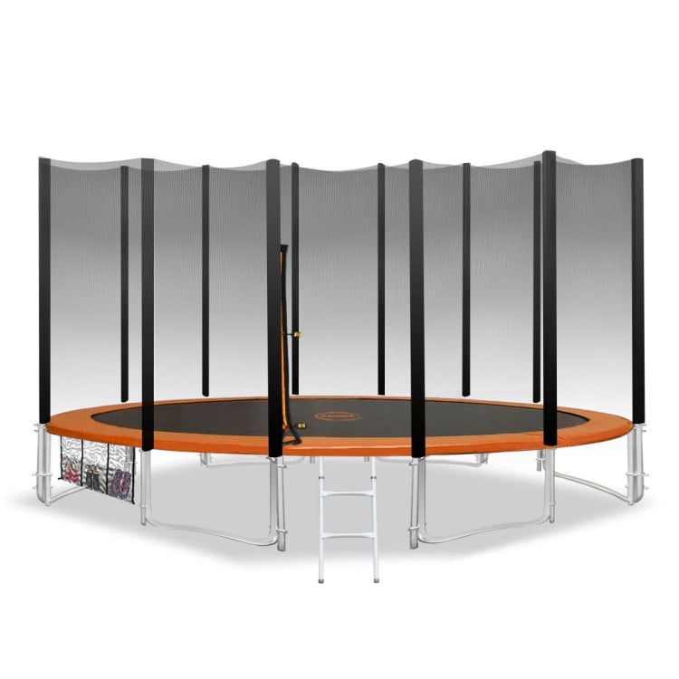 Kahuna 12 ft Trampoline with Outer Net Orange